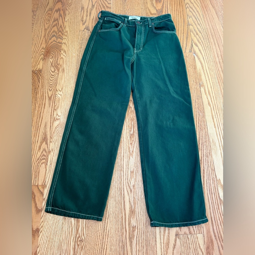 green reformation “cargo” jeans